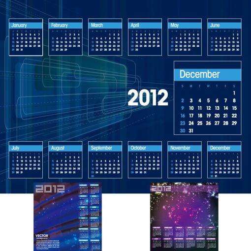 スペースデジタルな近未来カレンダー Materialandex