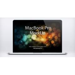 Mac Book Pro　Retinaのモックアップ素材