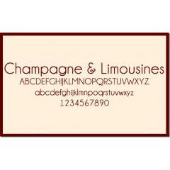 海外デザイナーに大人気！Champagne & Limousines　フォント