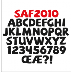 2010年ワールドカップ南アフリカ大会のロゴで使われていたフォント　Saf 