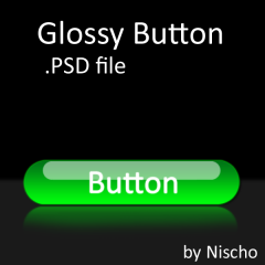 webボタン作成時に参考になるグロスボタン素材　PSDファイル